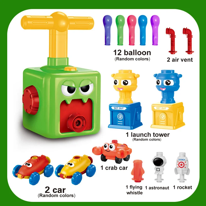 Play House Toy Aerodynamic Pressure Pumping Balloon Car. Fun and learning for kids! Inflate, pump, and play with this aw — photo 3