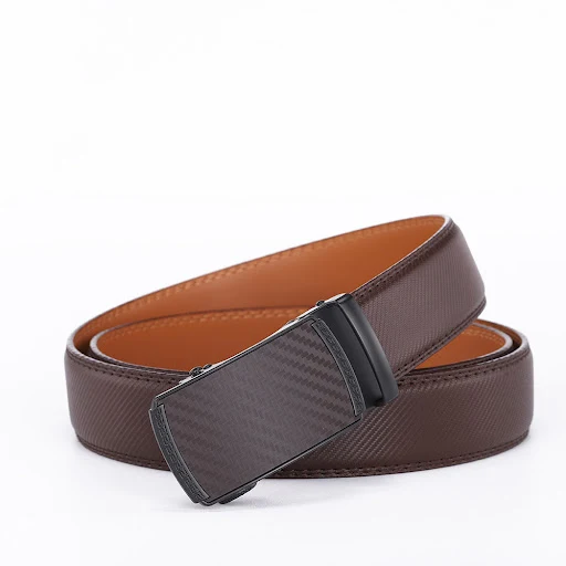 Title 2, Mens Leather Belt with Automatic Buckle. Effor...