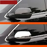 Nova Capa de Espelho Retrovisor Haoying com moldura de lantejoulas modificada. Design elegante, protege o espelho e fácil de instalar. — foto 1