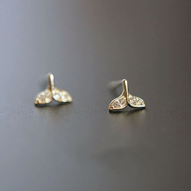 Title 3, Pendientes de tuerca S925 chapados en oro de 14...