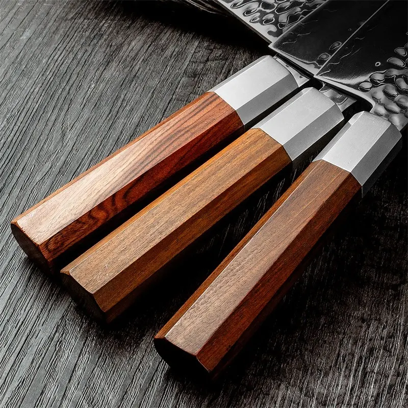 Title 2, Damascus Sanhe Steel Forged Kitchen Knife for h...