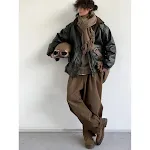 Retro Neutralne Kombinezony Styl Basic Casual Długie Spodnie Wygodne Idealne na Co Dzień Luźny Krój Uniwersalne na Różne Okazje — zdjęcie 4