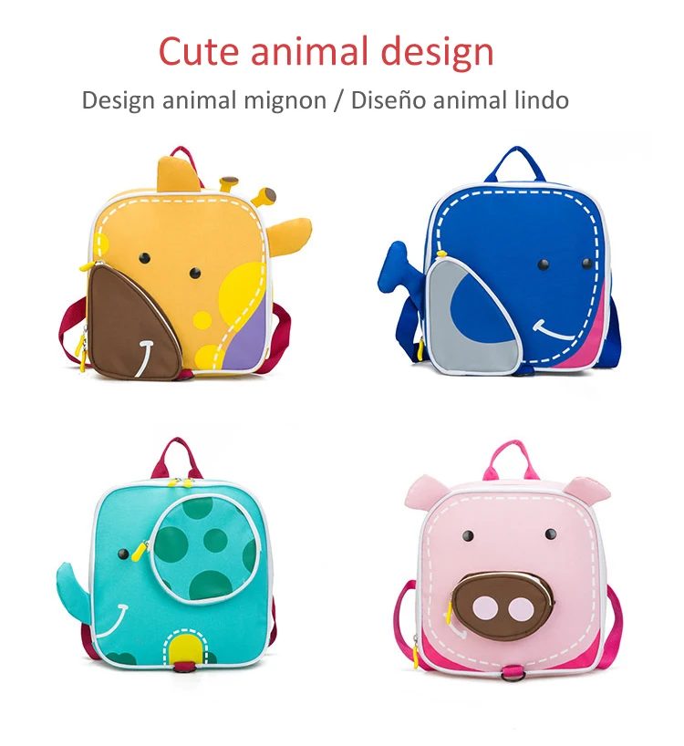 Kinder Rucksack mit niedlichen neuen Tier-Motiven, ideal für Schüler, bequemer Tragekomfort und attraktives Design. — foto 9