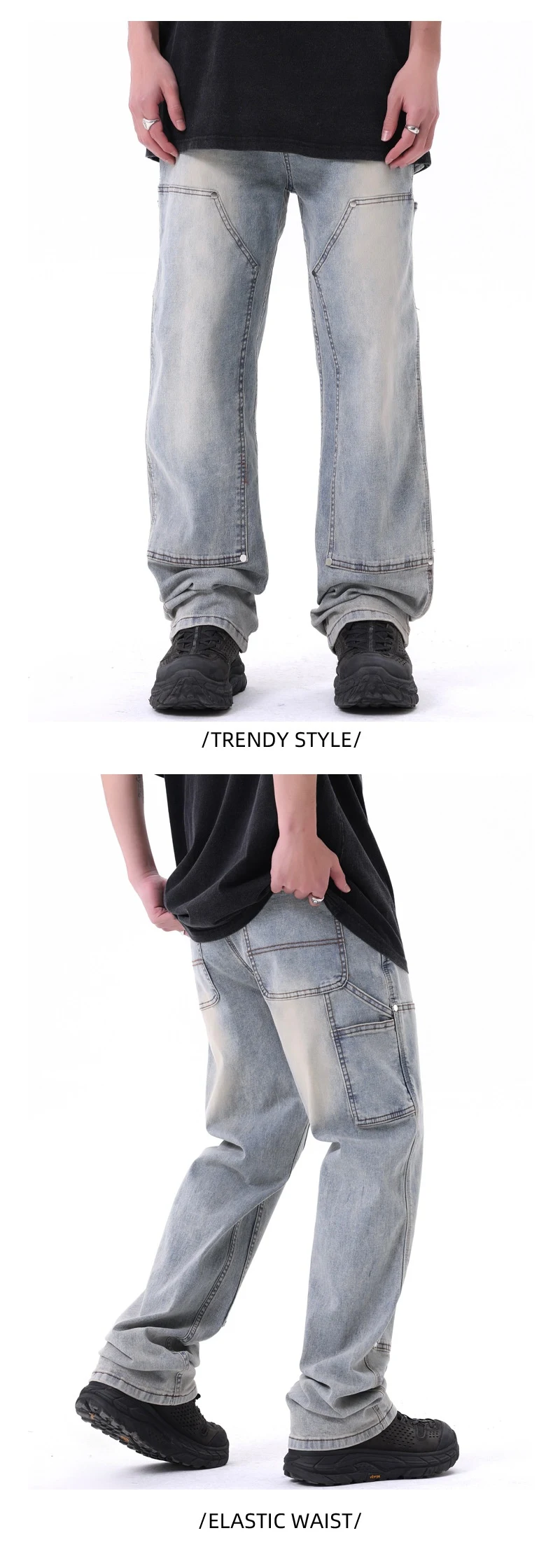Title 7, American High Street Mens and Womens Washed B...