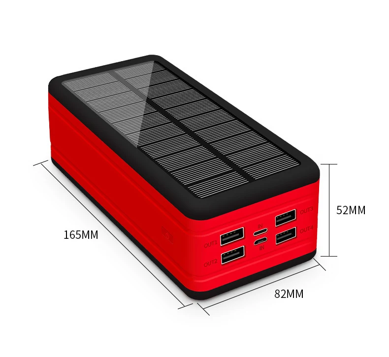 Title 6, Large Capacity Solar Wireless Power Bank Charge...