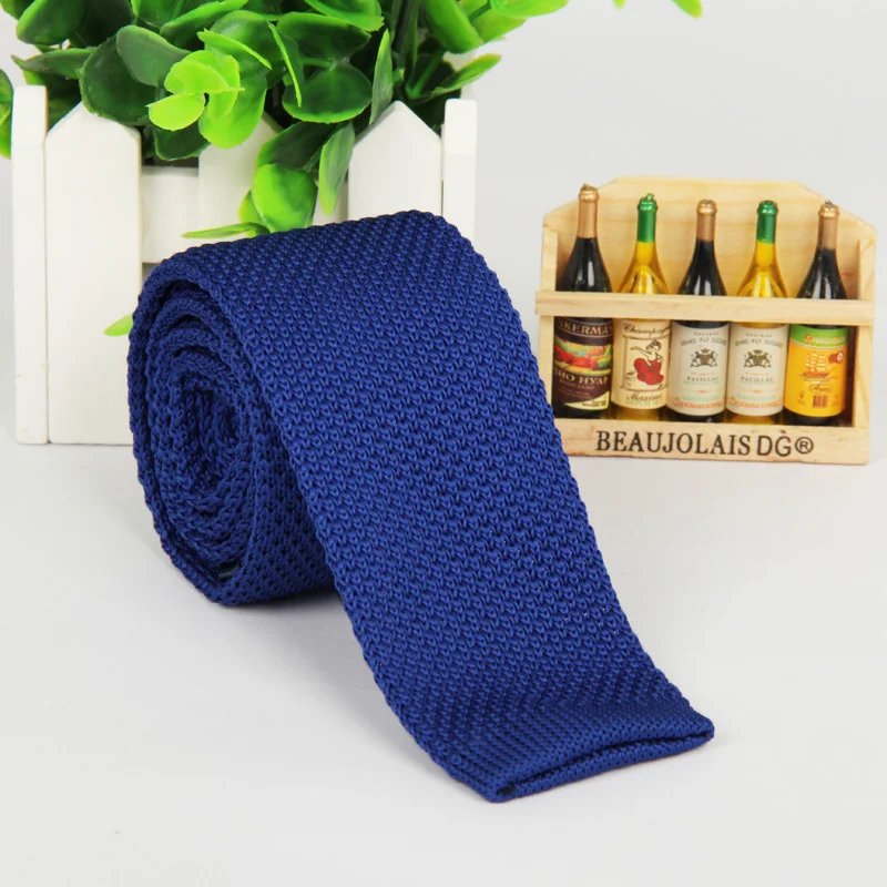 Title 8, Mens solid-color knitted tie. Elevate your sty...