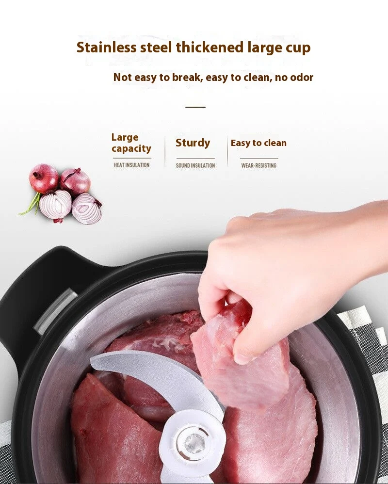 Title 7, Stainless Steel Household Meat Grinder Multi-fu...