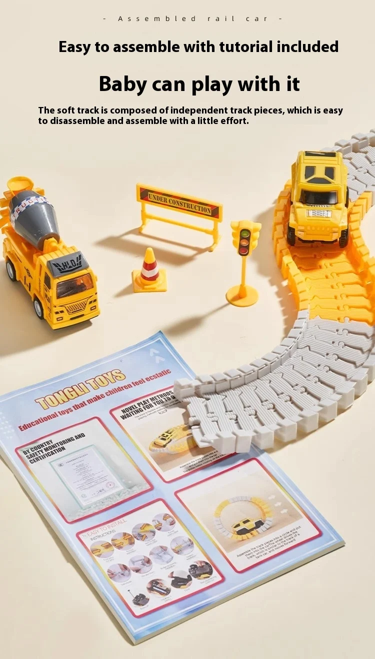 Title 7, Rail Car Toy Variety for Kids, Engineering Slid...
