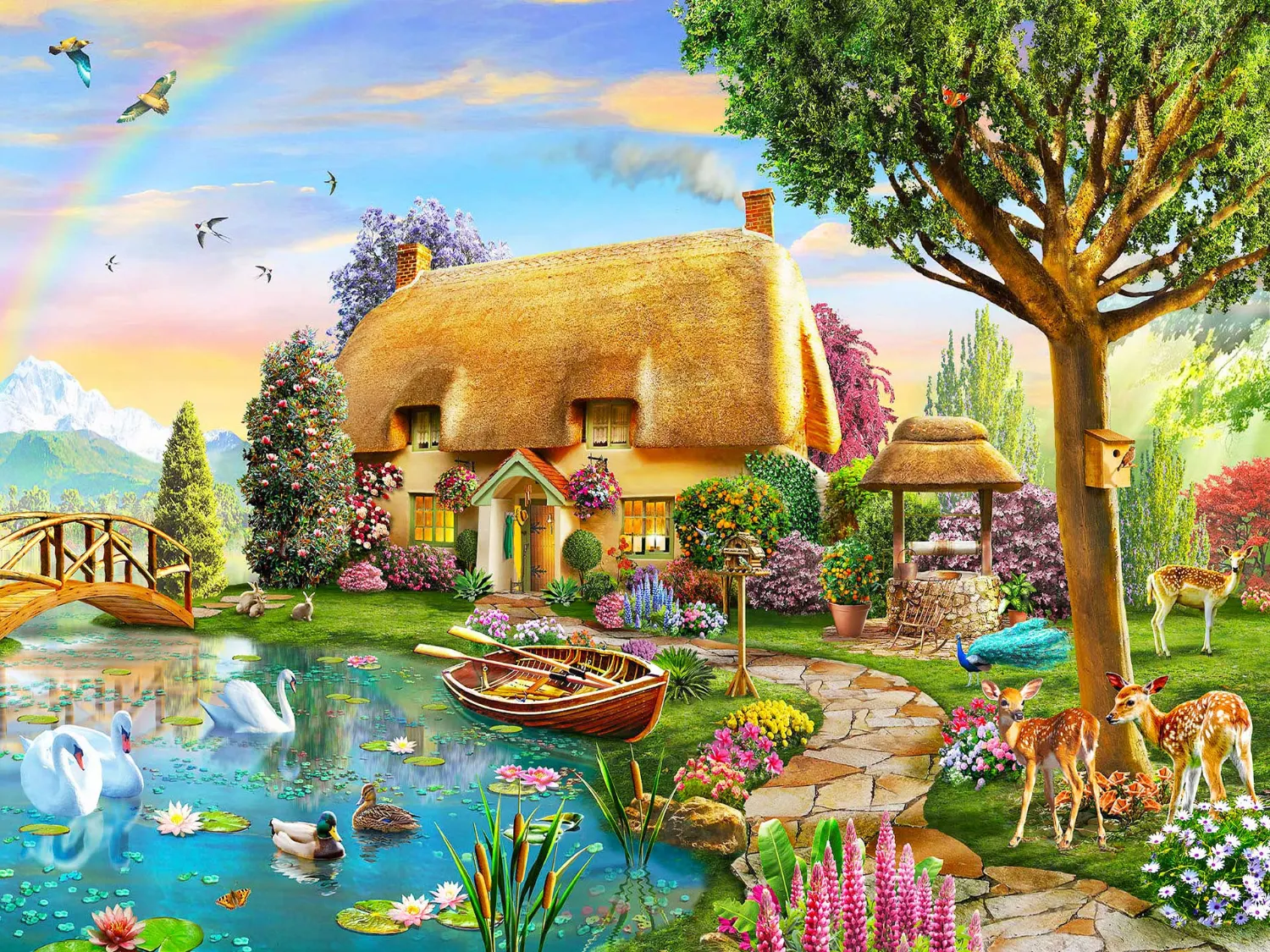 Title 8, 5D DIY Diamond Embroidery Landschap Schilderij ...