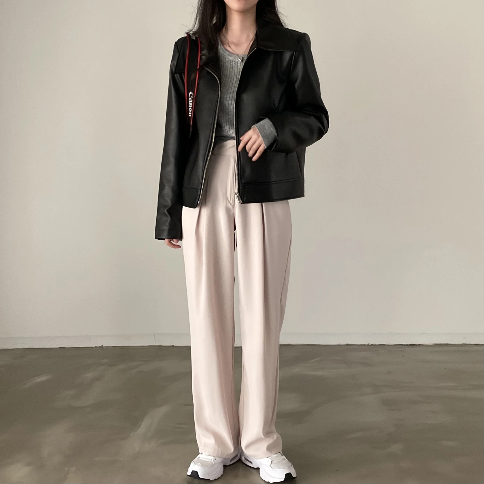 Title 3, Handsome Cool Girl Versatile Motorcycle Jacket,...