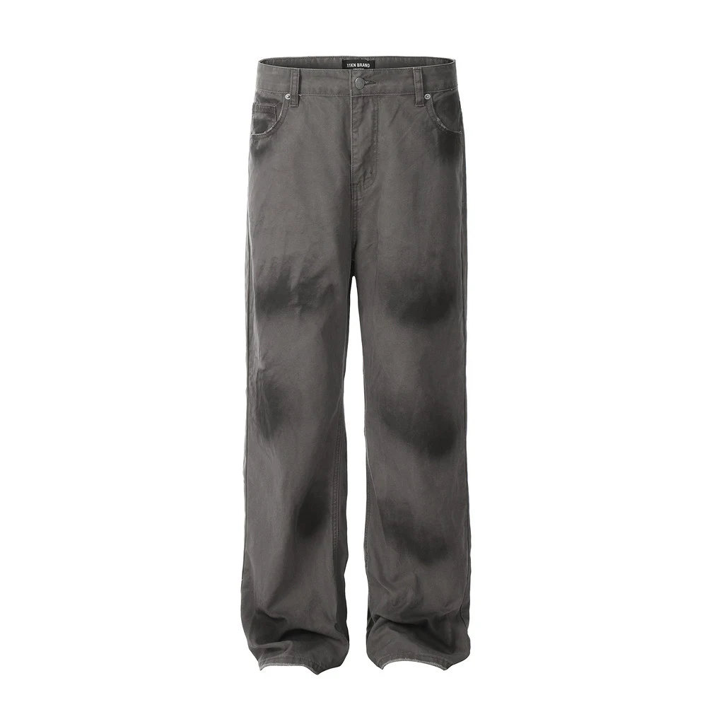 Men's Tie-Dyed Washed Dirty Jeans. Experience ultimate comfort and style with these unique jeans. Perfect for a relaxed — photo 9