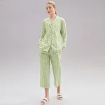 Pigiama donna cotone Primavera maniche lunghe Homewear sottile Nuovo Morbido e leggero per notti serene e riposanti — foto 6