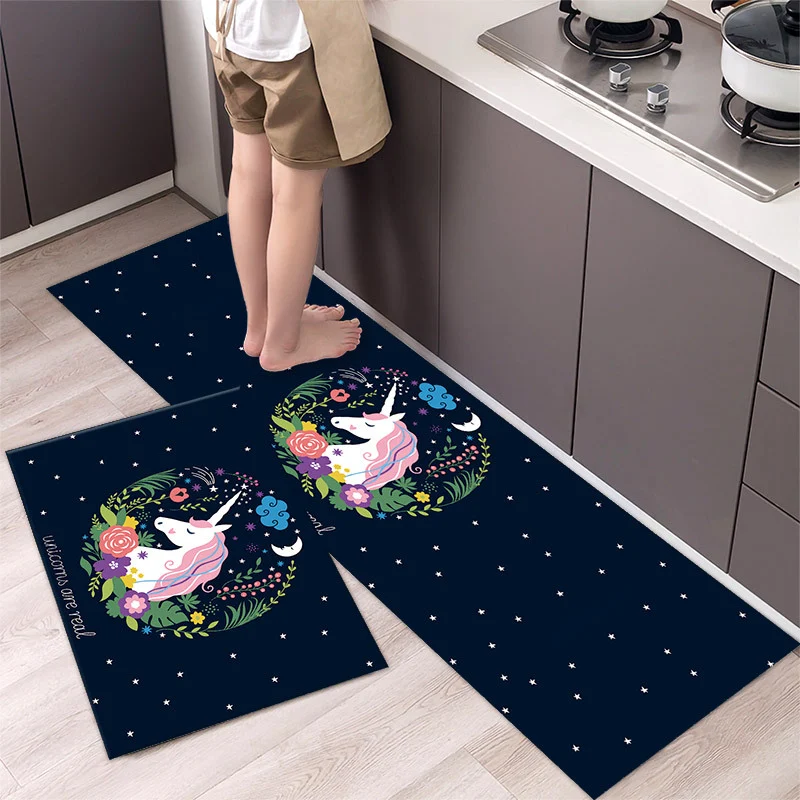 Title 6, Cartoon Floor Mat Kitchen Strip Rug, simple and...