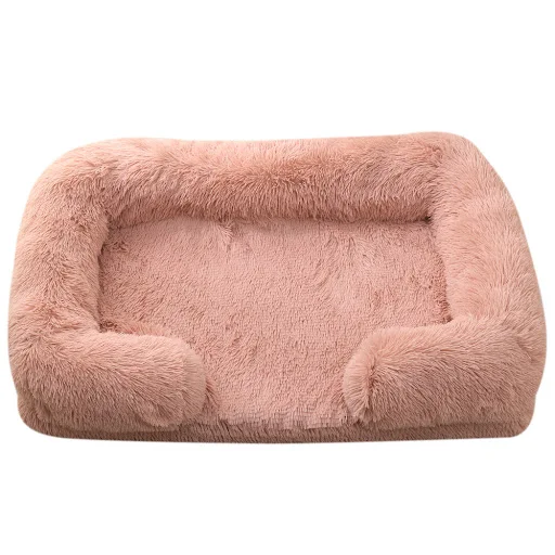 Title 6, Plush Round Pet Bed Dog Bed Winter Warm and Coz...