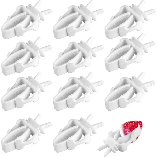 12pcs Birds Food Holder Pet Parrot Feeding Fruit Vegtable Clip Cuttlefish Bone Feeder Device Pin Clamp Bird Cage Accesso — photo 1