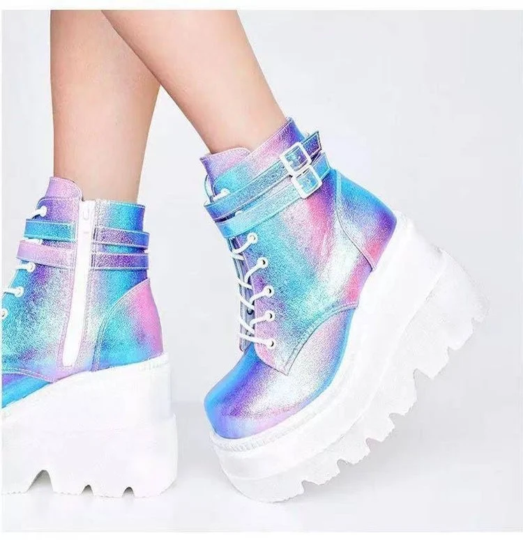 Title 4, Ding Boots European and American Platform Ankle...