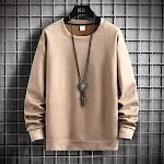 Suéter de camurça masculino Primavera e Outono Novo estilo americano. Conforto e elegância para o homem moderno. Ideal para looks casuais e sofisticados em climas amenos. — foto 4