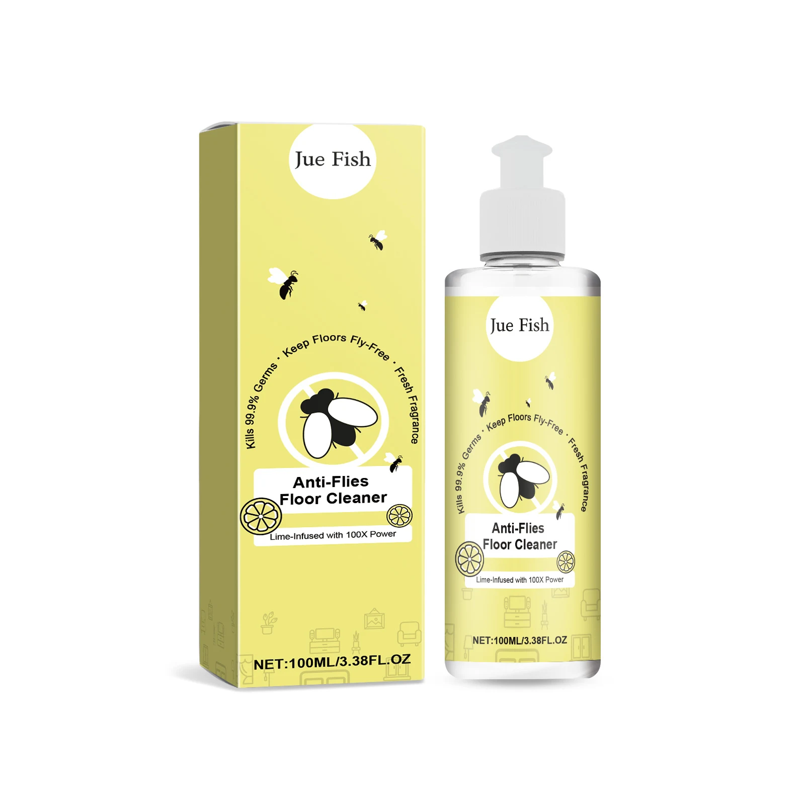 Fly-proof Floor Cleaner Smells Bright and Does Not Slip. Enjoy clean, safe floors with a pleasant scent and anti-slip pr — photo 6
