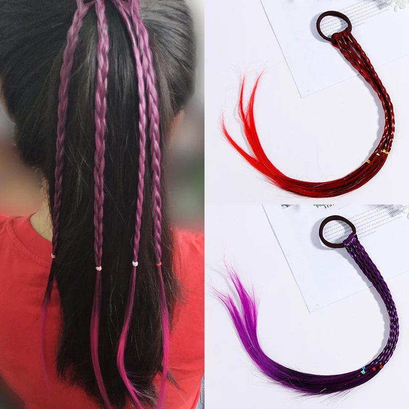 Peruca Princesa Fashion para Meninas com Trança e Tiara, Acessório Cabelo Infantil para Festas e Fantasias — foto 4
