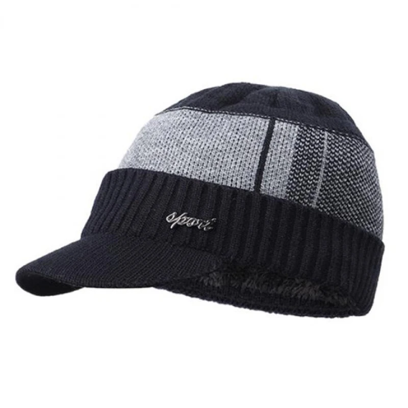 Touca de lã masculina de inverno à prova de vento e quente com proteção para os ouvidos. Conforto e aquecimento garantidos. — foto 6
