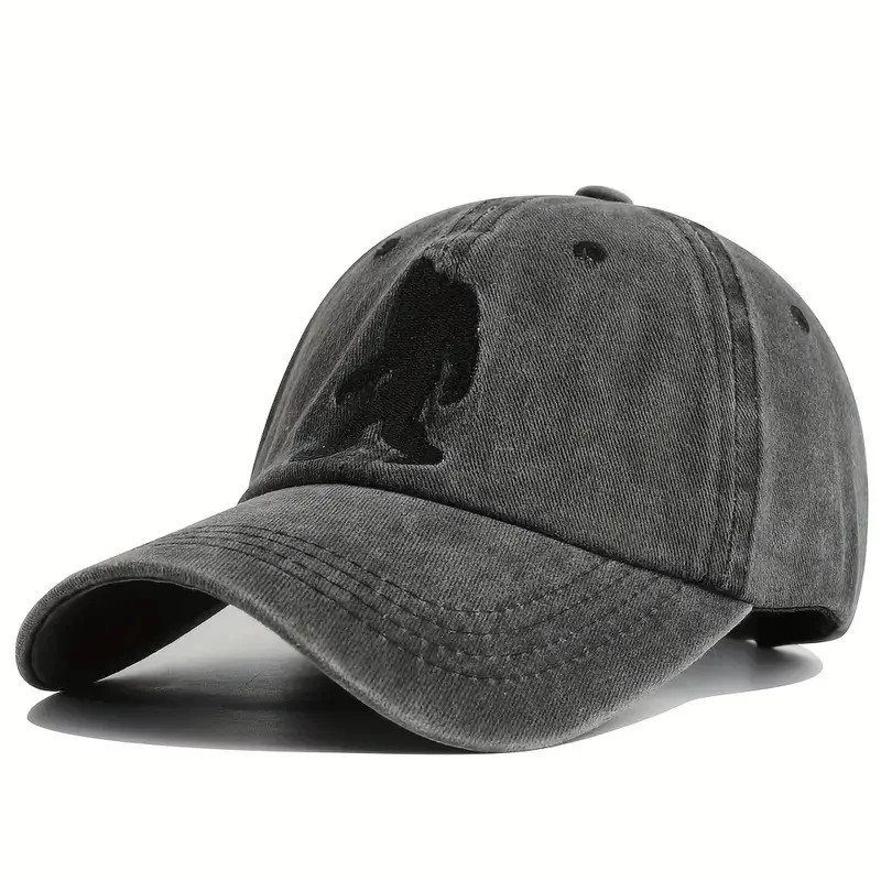 Orangutan Embroidered Washed Baseball Cap for Outdoor Leisure. Stay comfortable and stylish while enjoying the sun. Perf — photo 4