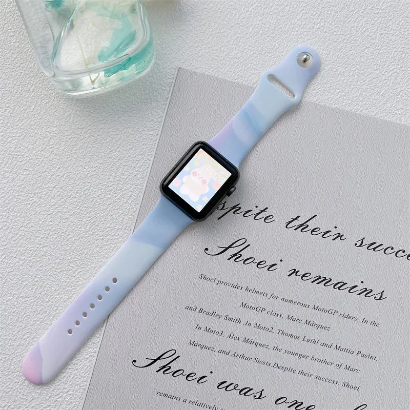 Title 2, Aurora Smart Watch with Colorful Silicone Strap...