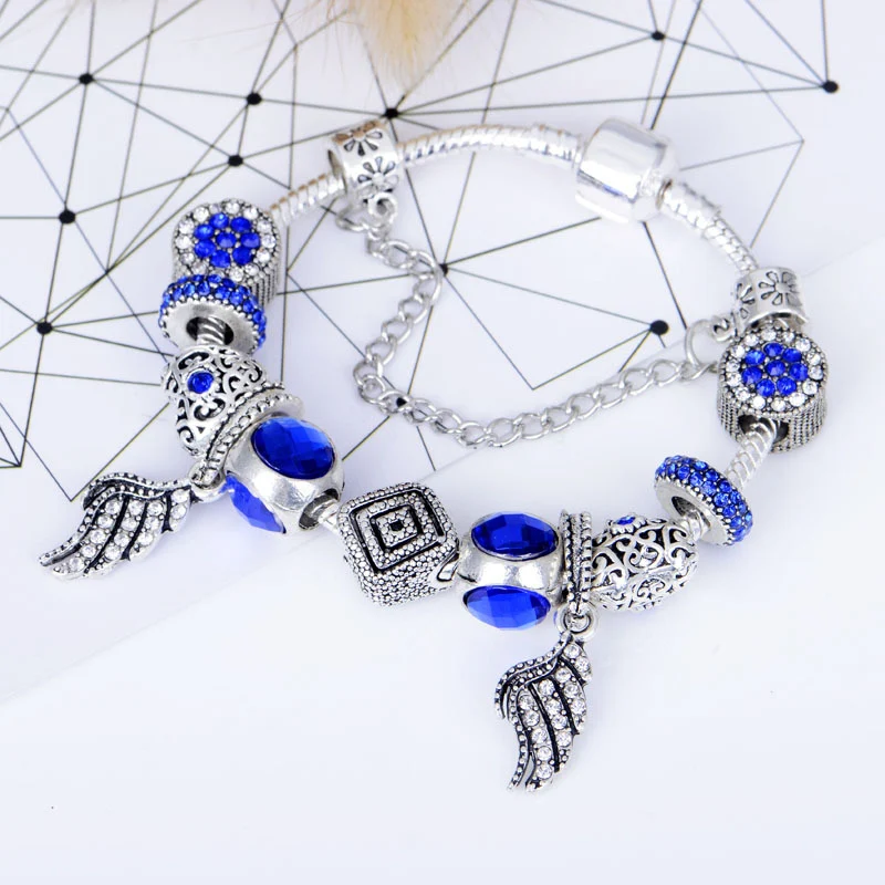 Pulseira ocular de gato azul profundo — foto 3