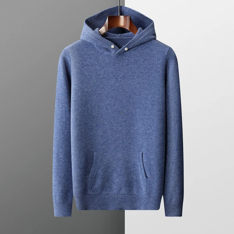 Title 2, Mens Fashion Casual Knitted Hoodie Experience ...
