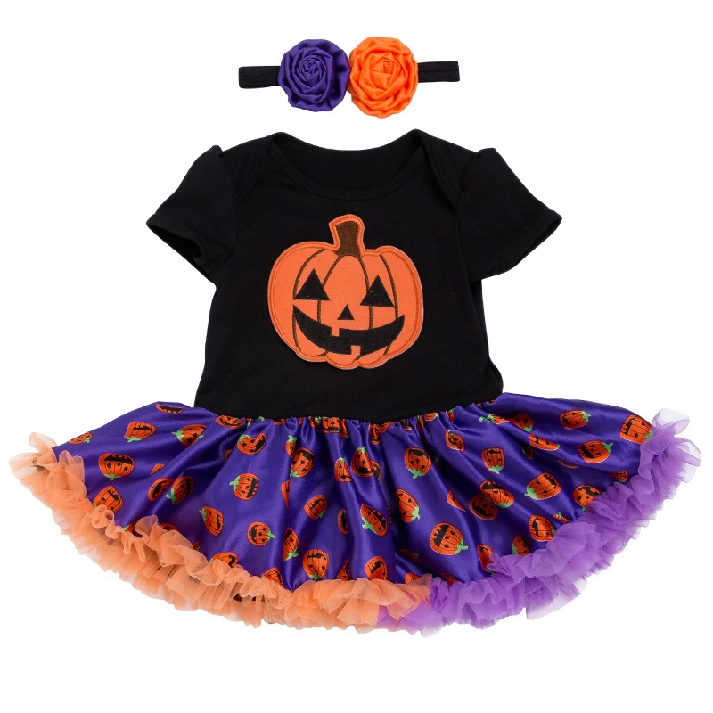 Halloween-Strampler mit Kürbis-Motiv für Babys, kurzärmlig, ideal für Kostümpartys und Halloween-Feiern, bezaubernd und bequem — foto 9