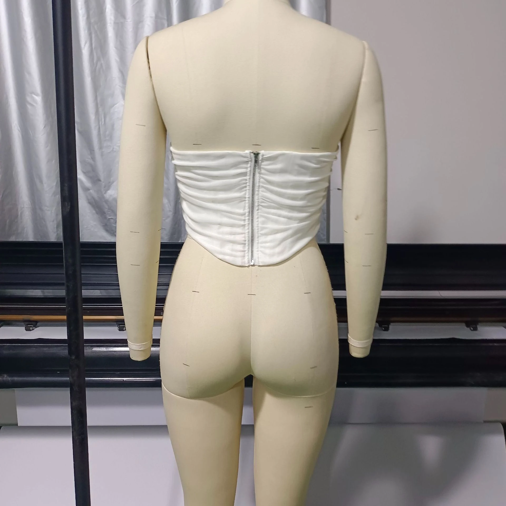Title 8, Womens Corset Solid Color Fishbone design, acc...