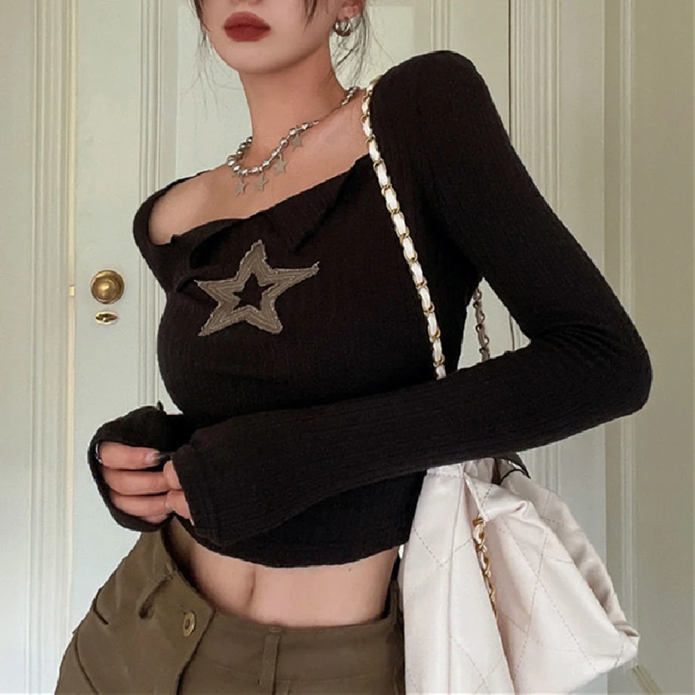 Title 2, Star Outono Slim Manga Longa Menina