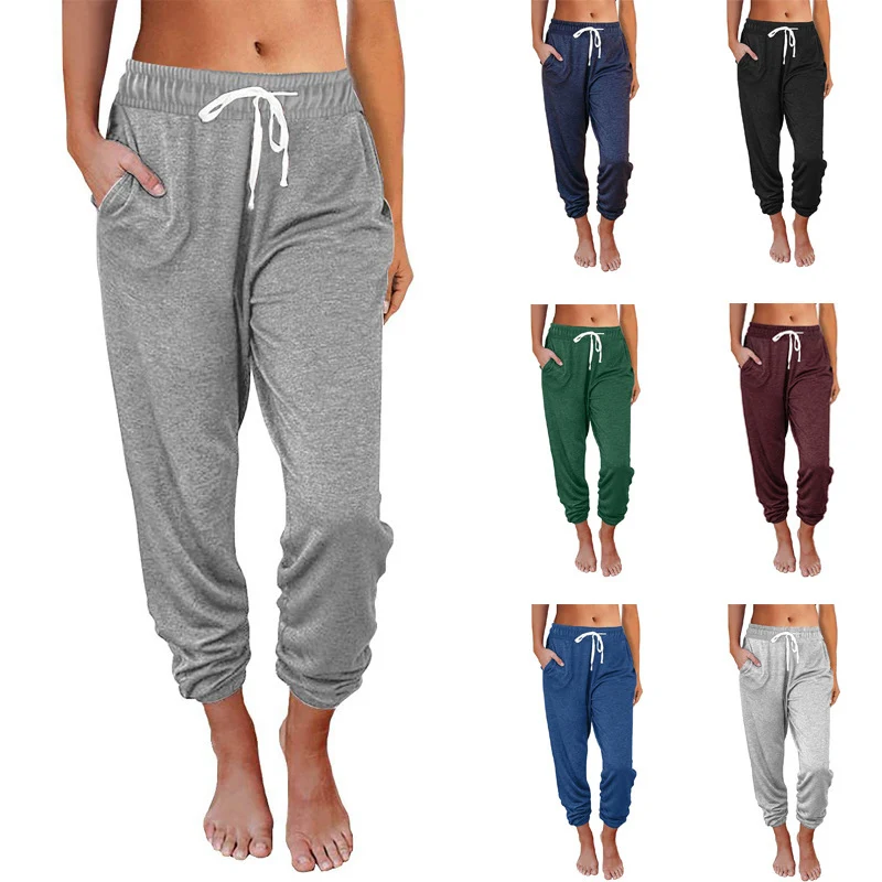 Title 6, Leggings femininas casuais, soltinhas, cintura ...