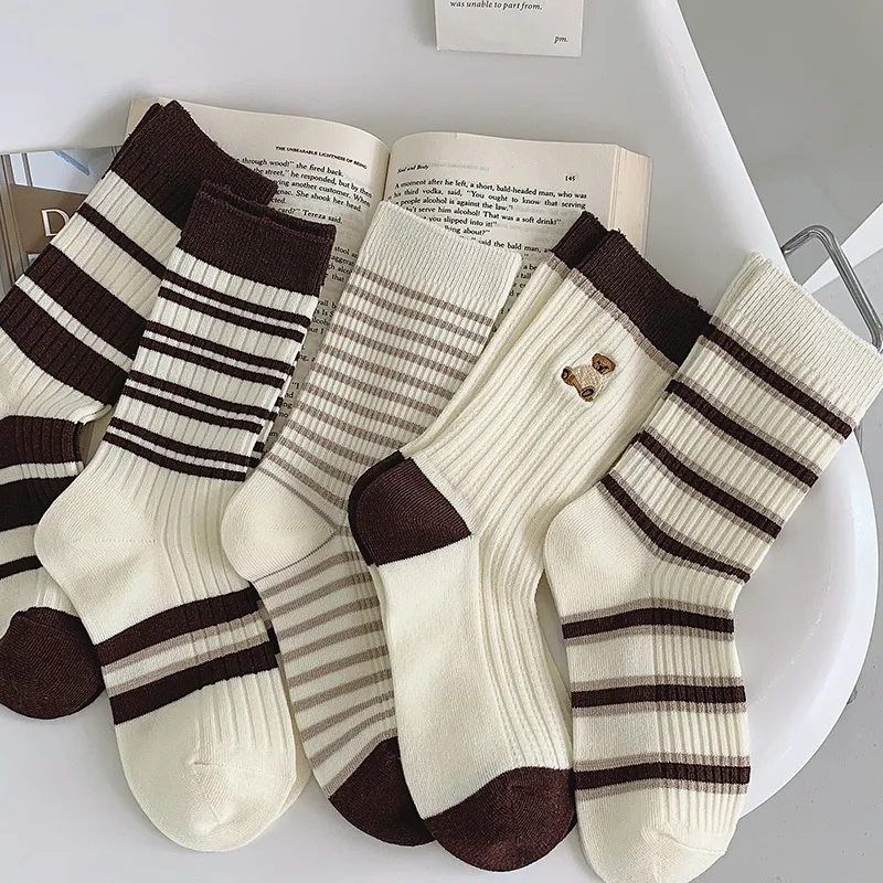 Title 9, Solid Color Cotton Socks for Spring and Autumn,...