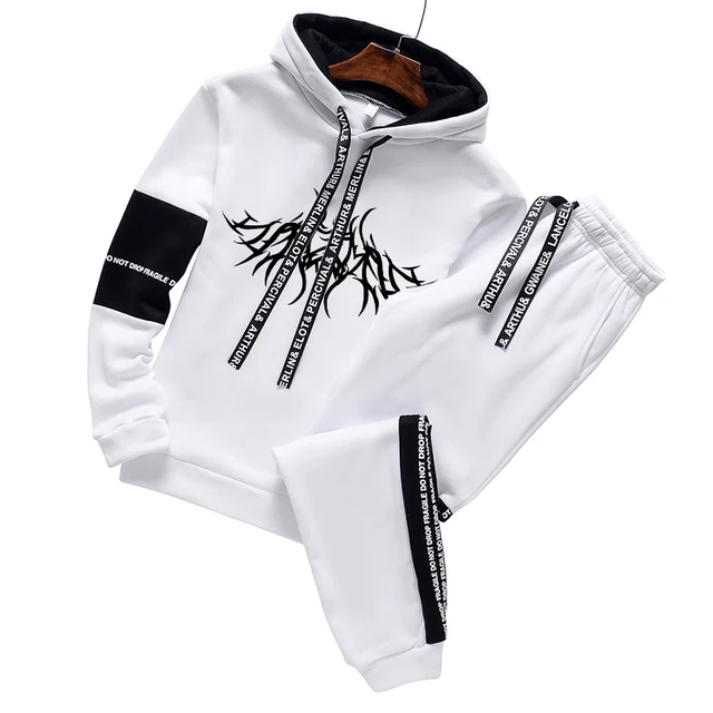 Conjunto de Moletom com Capuz e Calças de Moletom Tracksuit Conforto e Estilo para Homens e Mulheres Ideal para Esportes e Lazer — foto 4