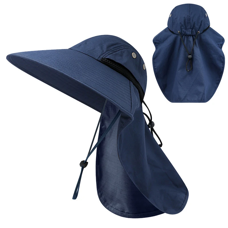Title 7, Travel Sun Protection Hat with Shawl Neck Flap,...