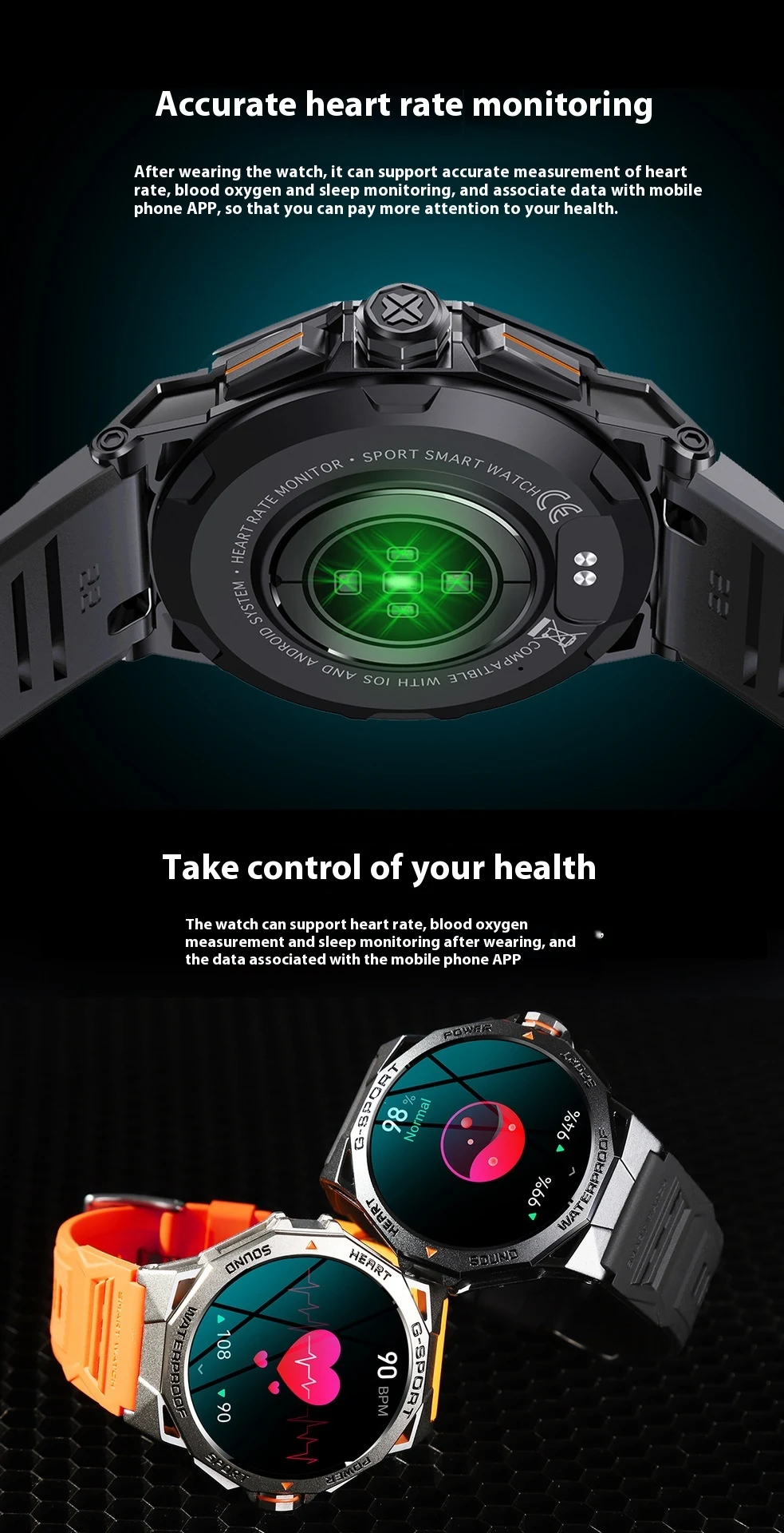 Title 7, Smartwatch with screen, Bluetooth calling, weat...