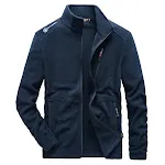 Men's Thick Warm Fleece Jacket Fashion Unhooded Jacket Perfect for Cold Weather Comfortable and Stylish Winter Coat. — photo 8