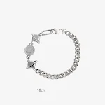 Pulseira Splice Cuban Diamond Planet, estilo sofisticado e moderno. Adicione brilho e elegância ao seu visual. Perfeita para qualquer ocasião. — foto 4