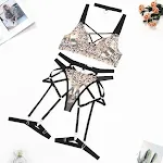 Leopard Embroidery Steel Ring Push Up Sexy Underwear Sexy Suit Enhance your curves and feel confident and alluring with — photo 4