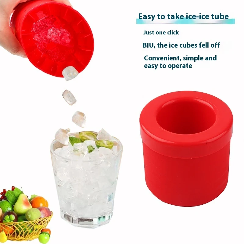 New Flask Silicone Ice Mold Speed Building Household Homemade Crushed Ice Cylinder Perfect for quick drinks and easy coc — photo 8