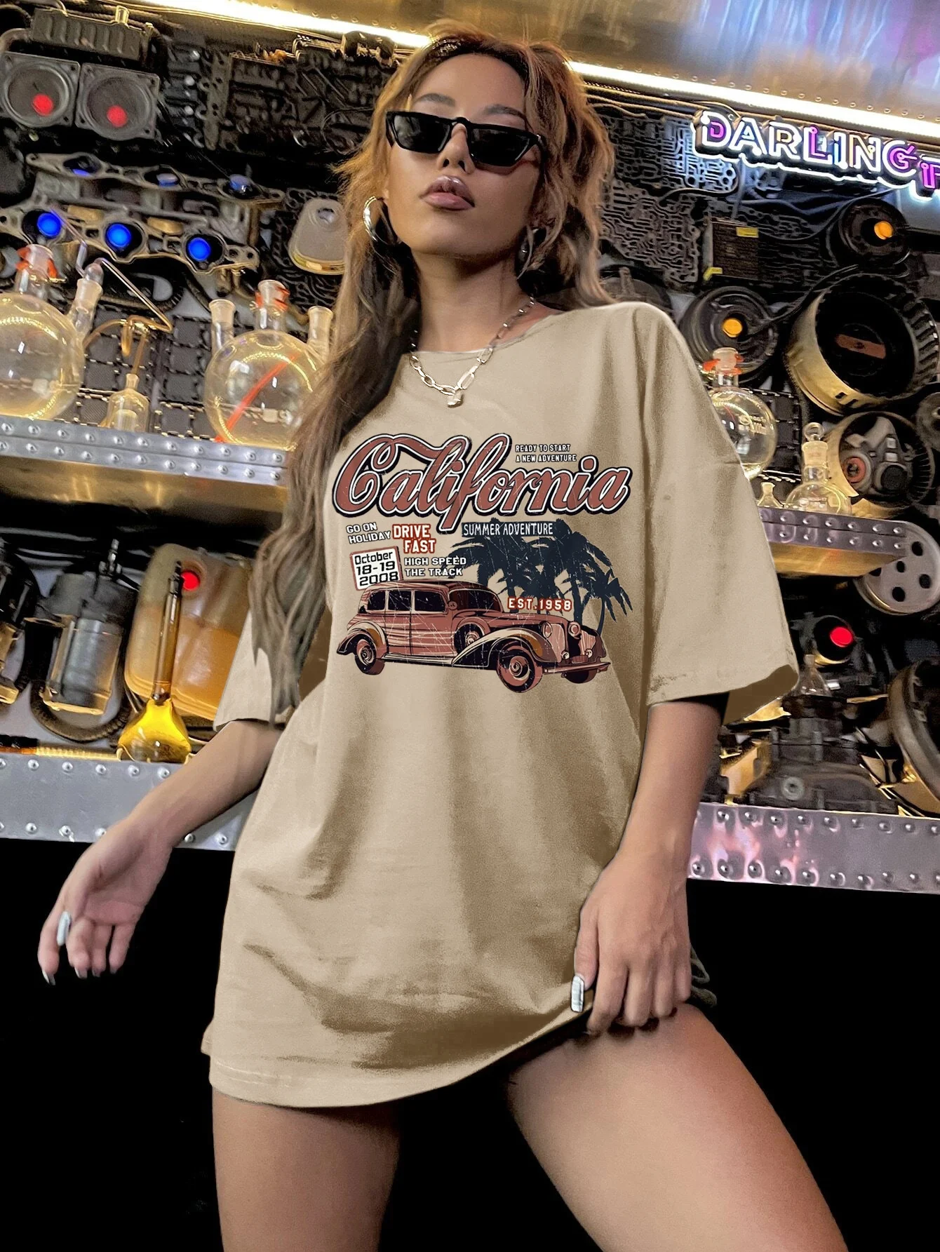 Title 12, Printed T-shirt Simple Round Neck Short Sleeve ...
