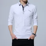 Camiseta de hombre de manga larga con estampado de algodón para uso diario. Suave y transpirable para mayor comodidad. Perfecta para cualquier ocasión casual. — foto 2