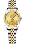Relógio masculino de quartzo com strass, pulseira de aço simples, design elegante e moderno para o homem que valoriza estilo e precisão, ideal para uso diário — foto 1