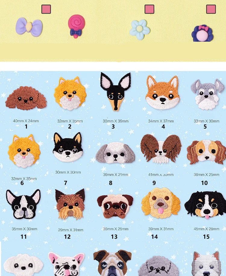 Title 15, Dog Embroidered Nameplate Customized Chest Back...