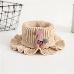 Cachecol infantil de lã pura com desenho de desenho animado, macio e quente, ideal para aquecer e proteger as crianças do frio. — foto 11