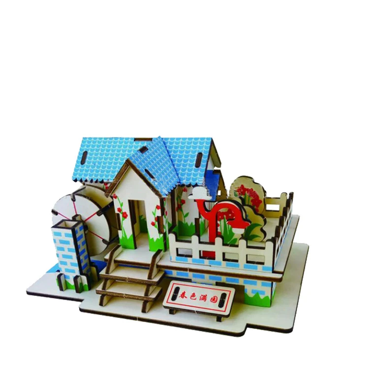 Title 2, Laser Cut Wooden 3D Puzzle Experience the preci...
