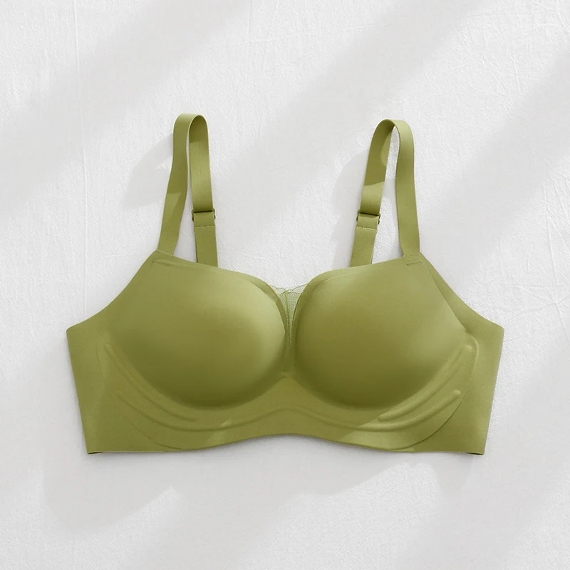 French Seamless Underwear for Small Breasts Ladies Latex Base Bra provides comfort, support, and a perfect fit for every — photo 2
