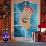 New Linen Christmas Glow Shaped Socks for a festive holiday glow. Enjoy the warmth and unique design, perfect for Christ — photo 3