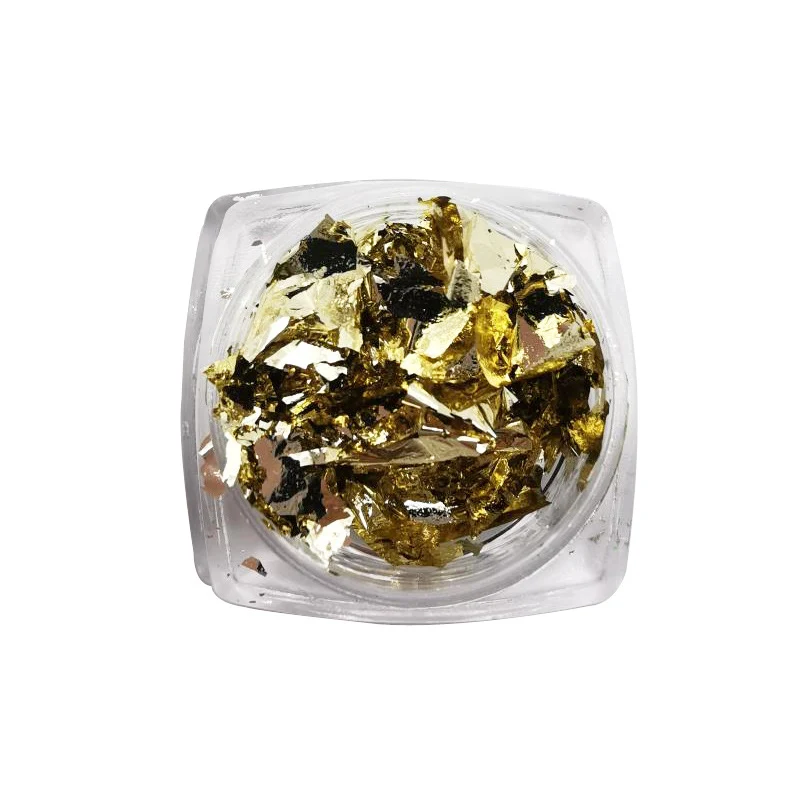 Title 2, Gold Foil Broken Sequins Nail Jewelry 6-Piece M...