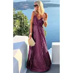 Sling Pleated Dress with Lace-up Detail, Loose Fit and Flowy Hem. Comfortable and stylish for any occasion, a must-have. — photo 4